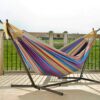 OEM Factory Garden Comfortable Cotton Stripes Hammock With Stand With Straps Color No Scratches Vietnam Hammock Swing - Image 2