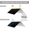 Longsen  outdoor free standing 210T 4m bell camping fly rain fly tarp hammock 5m - Image 4