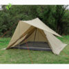 Longsen Customize Cotton Canvas 3-4 Person 3 Seasons Teepee Tent with Double Door tipi tent pyramid tent for Family Camping