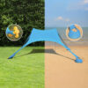 Longsen Custom Adjustable Ultralight Outdoor Portable Umbrella Beach Tent Sun Shade Lightweight pop up stretch beach tent - Image 3