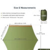 Longsen hammock mosquito outdoor nylon camping rain fly tarp waterproof - Image 3