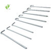Longsen Factory 7" hexagonal Shape Portable Titanium Alloy Tent Pegs Camping Tent Stakes Hiking Tent Nails