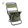 Longsen wholesale outdoor beach relax fishing chair aluminium ultralight foldable chair for camping with cooling bag