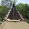 Longsen Customize Cotton Canvas 3-4 Person 3 Seasons Teepee Tent with Double Door tipi tent pyramid tent for Family Camping - Image 6