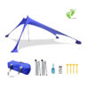 Longsen Amazon High Click Fashion Sunshades Parasol Sun Shade Canopy Sunproof Sunshade Net Canopy blue beach tent