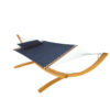 New style high quality loading larch wood garden foldable camping wooden hammock stand - Image 2
